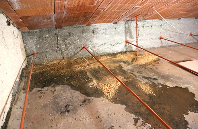 Attic water damage found