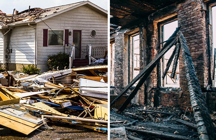 disaster damage and fire damage restoration