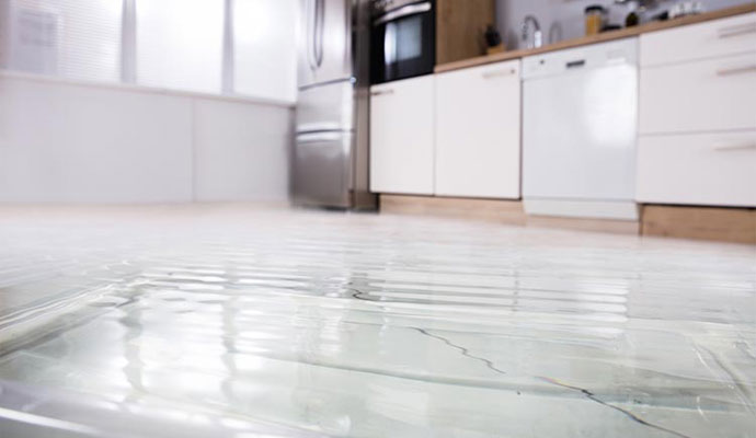 Flooded Kitchen Floor