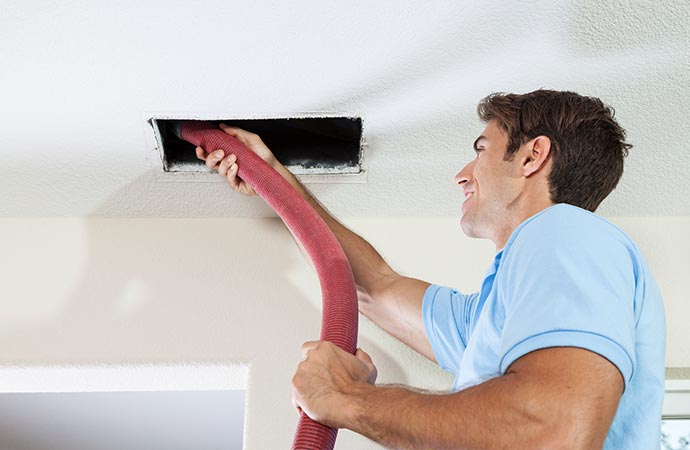 Professional duct system smoke removal