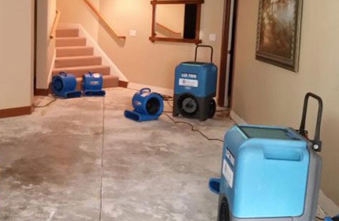 residential home water damage restoration process