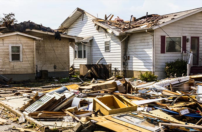 Tornado damage